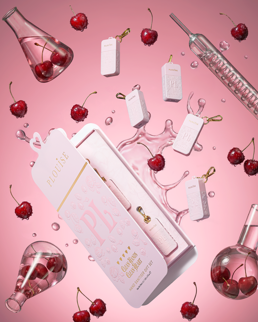 Crystal Lip Trio & Hand Cleansing Spray PR Gift Set