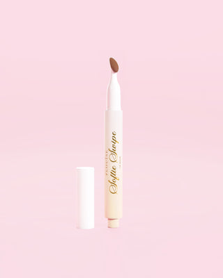 An image of a P.Louise Softie Swipe Tinted Lip Mask in Soft Launch against a pink background